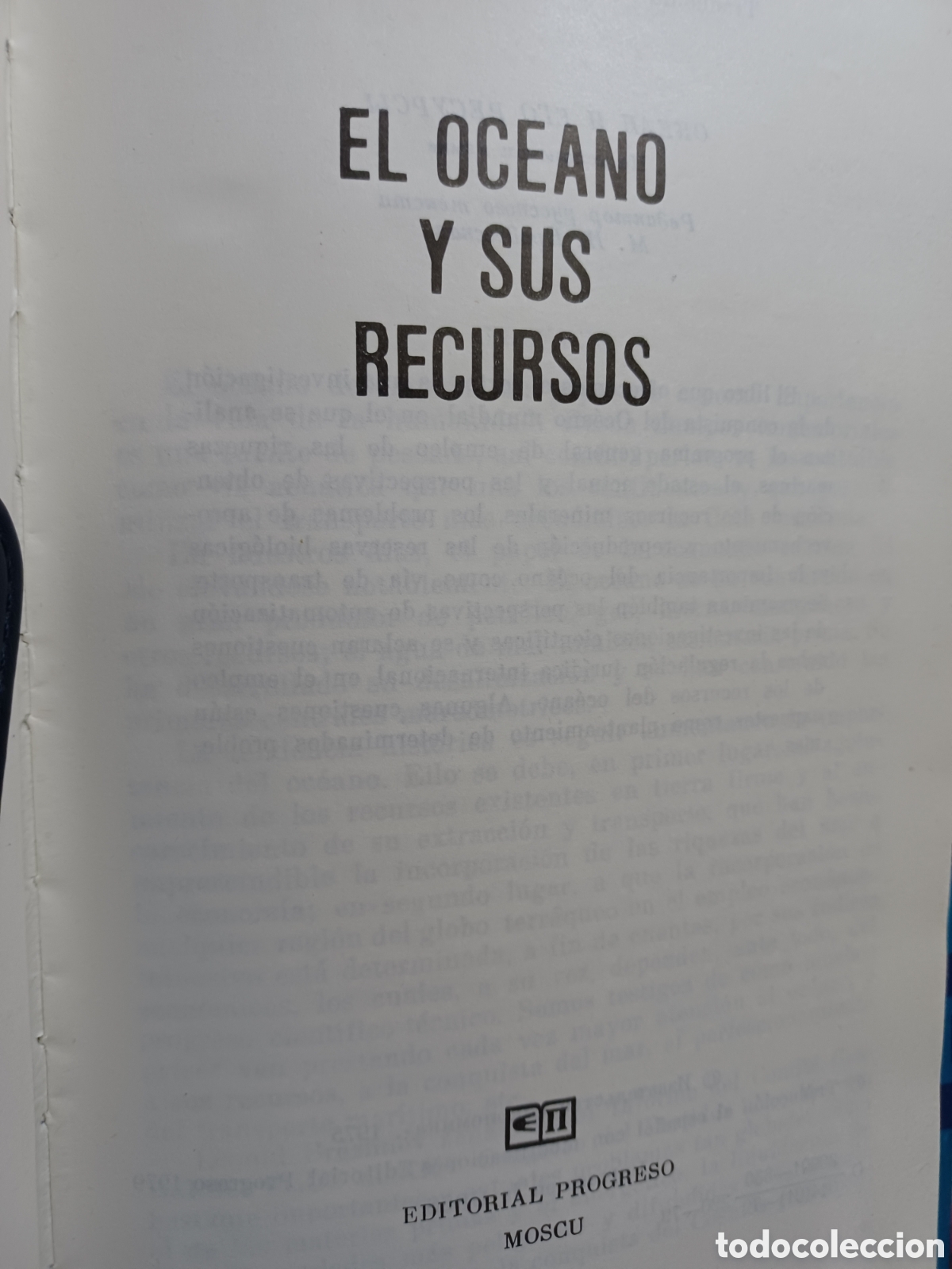 Libros: Barybook C65. El oceano Y sus recursos Editorial Progreso - Foto 2