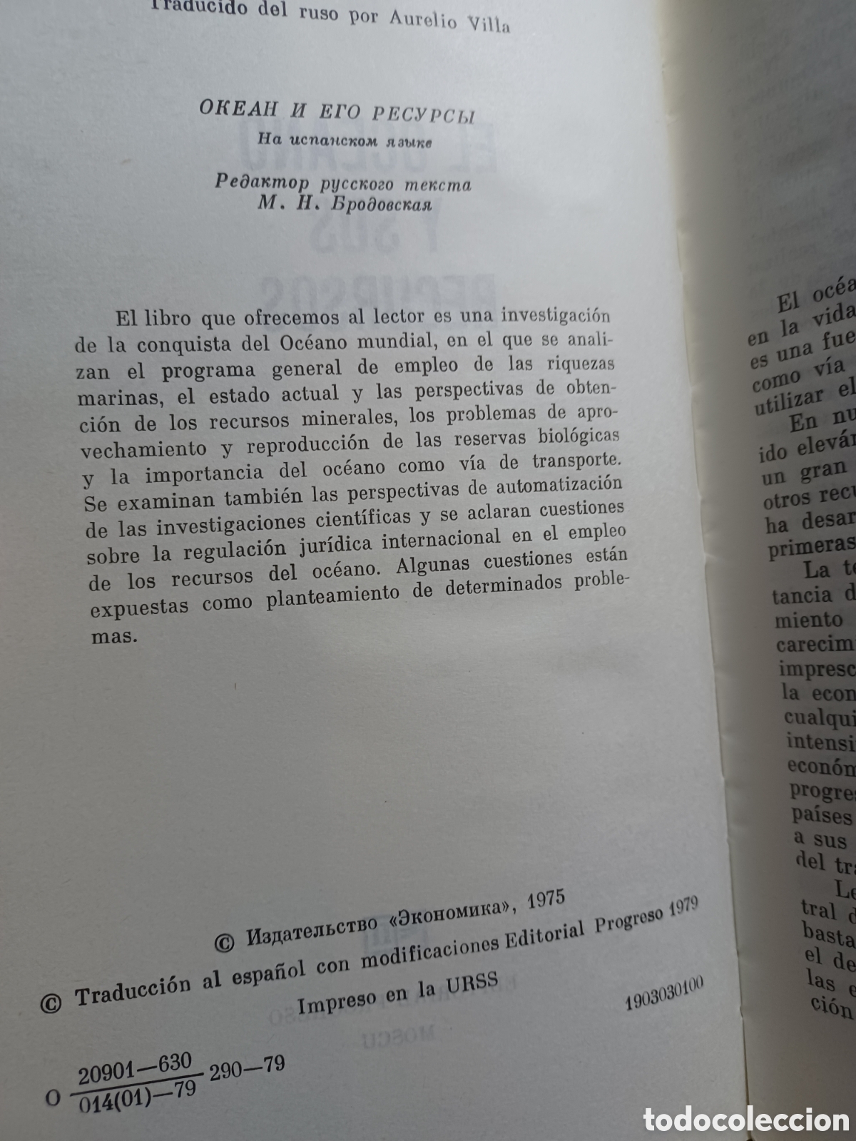 Libros: Barybook C65. El oceano Y sus recursos Editorial Progreso - Foto 3