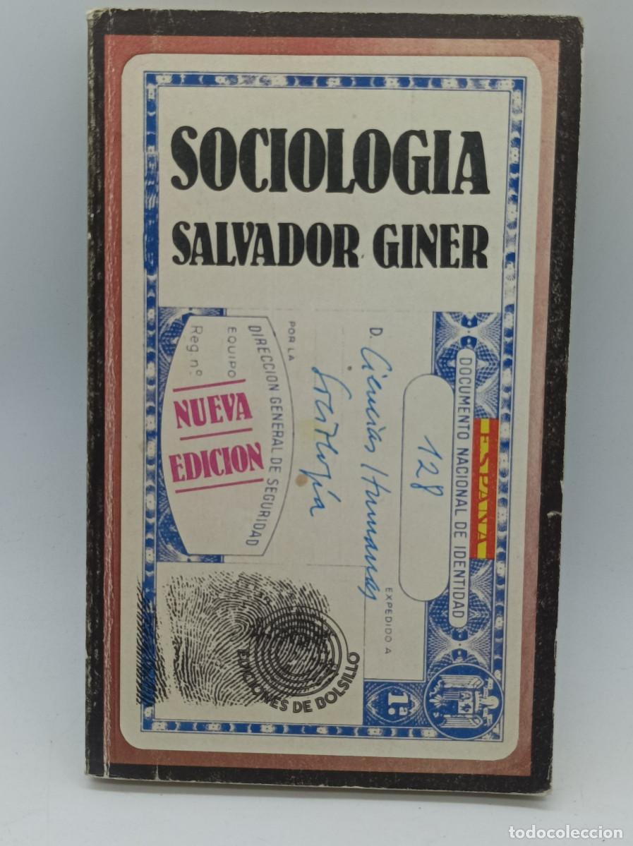 Libros: SOCIOLOGIA -SALVADOR GINER - Foto 1
