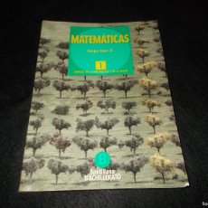 Libros: MATEMÁTICAS 1 1º BACHILLERATO. SANTILLANA 1997. LIBRO DE TEXTO ESCOLAR