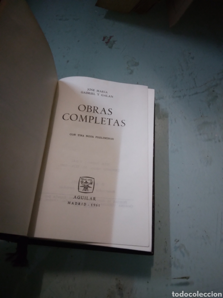 Libros: Jose Maria Gabriel Gal&aacute;n, Aguilar, 1961 - Foto 2