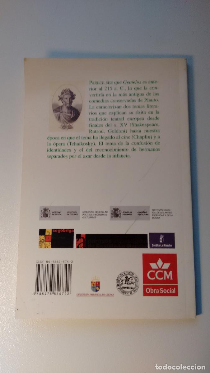 Libros: Los Gemelos. Plauto - Foto 2