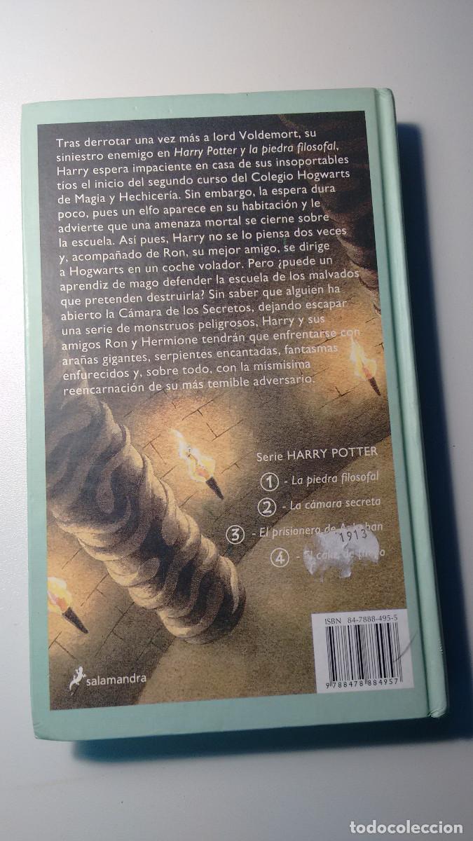 Libros: Harry Potter y la c&aacute;mara secreta. J.K. Rowling - Foto 2