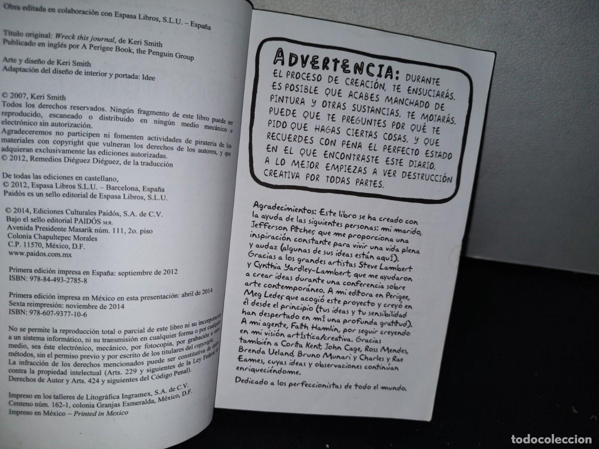 Libros: 56- DESTROZA ESTE DIARIO - KERI SMITH - Foto 4