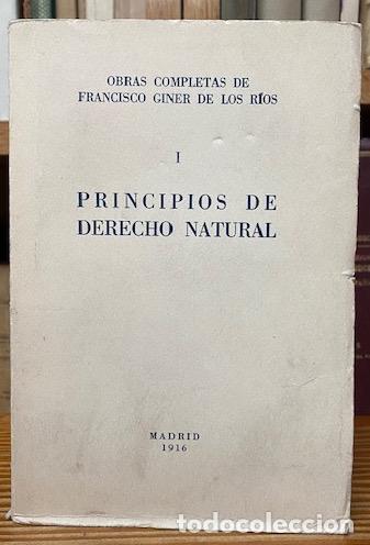 Libros: PRINCIPIOS DE DERECHO NATURAL - GINER, Francisco - Foto 1