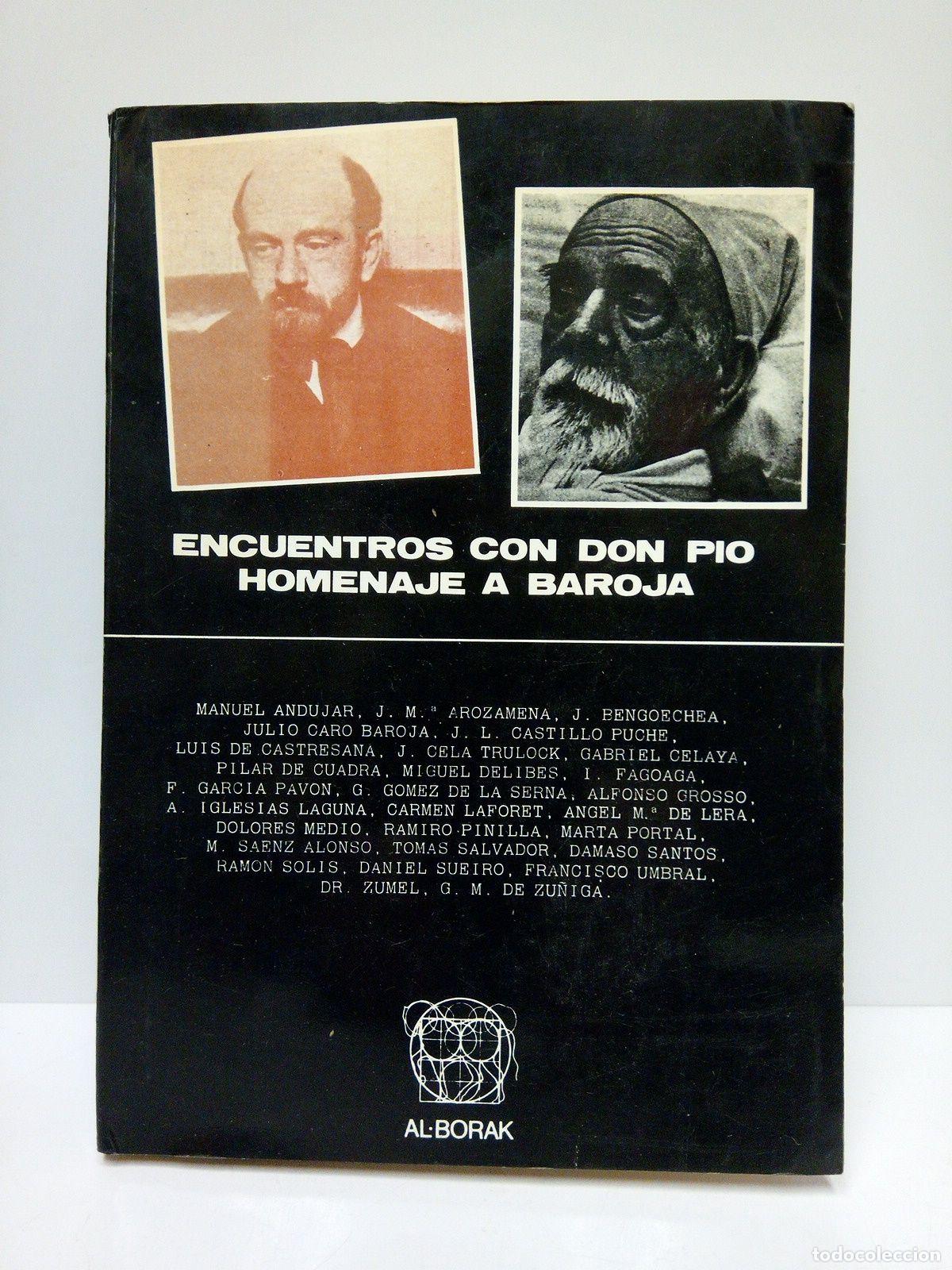 Livres: ANDUJAR, Manuel; J. Mar&iacute;a Arozamena; J. Bengoechea; et al. - Encuentros con Don P&iacute;o: HOMENAJE A BARO