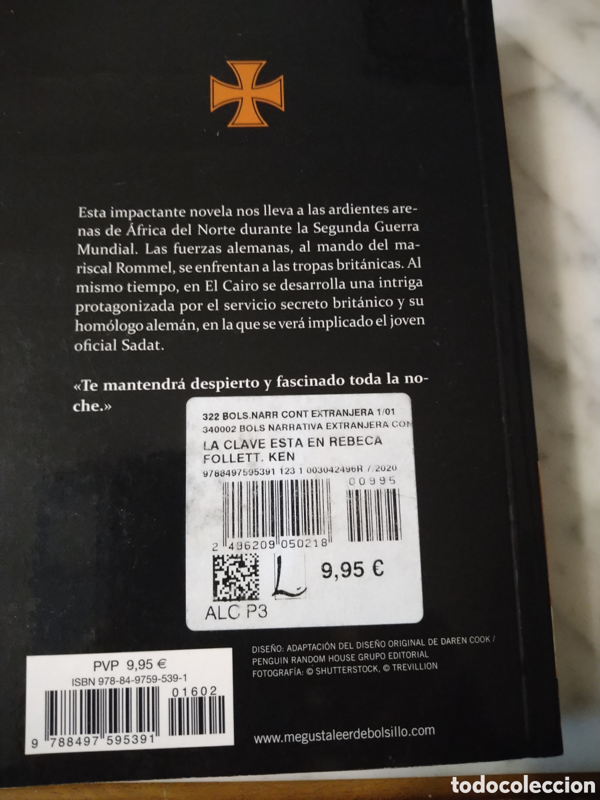 Libros: La Clave Est&aacute; en Rebeca, Ken Follett, debolsillo - Foto 2