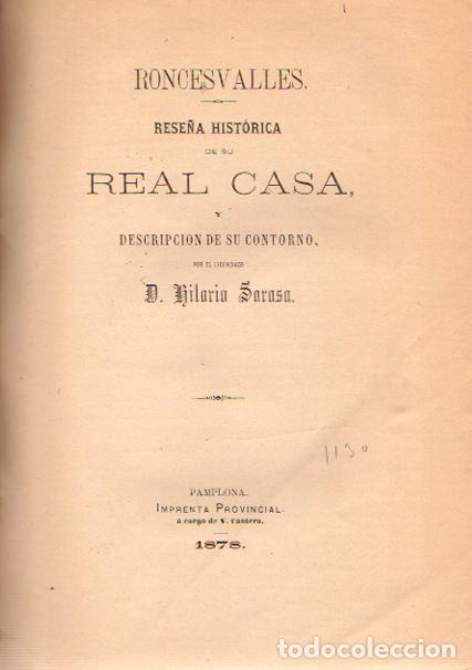 Libros: Roncesvalles - Sarasa, Hilario - Foto 1