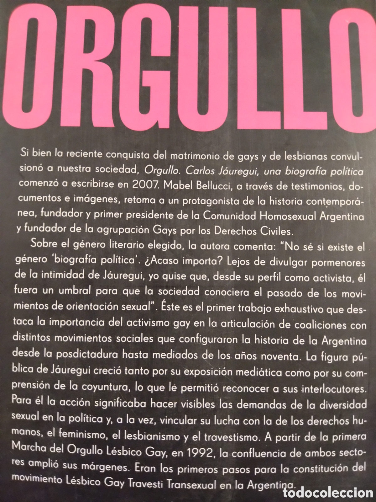 Libros: ORGULLO - MABEL BELLUCCI - EMEC&Eacute; - ARGENTINA - 2010 - Foto 2
