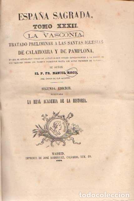 Libros: La Vasconia - Risco, Manuel/(Del Orden de San Agust&iacute;n) - Foto 1