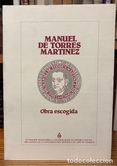 Libros: OBRA ESCOGIDA - TORRES MARTINEZ, Manuel de - Foto 1