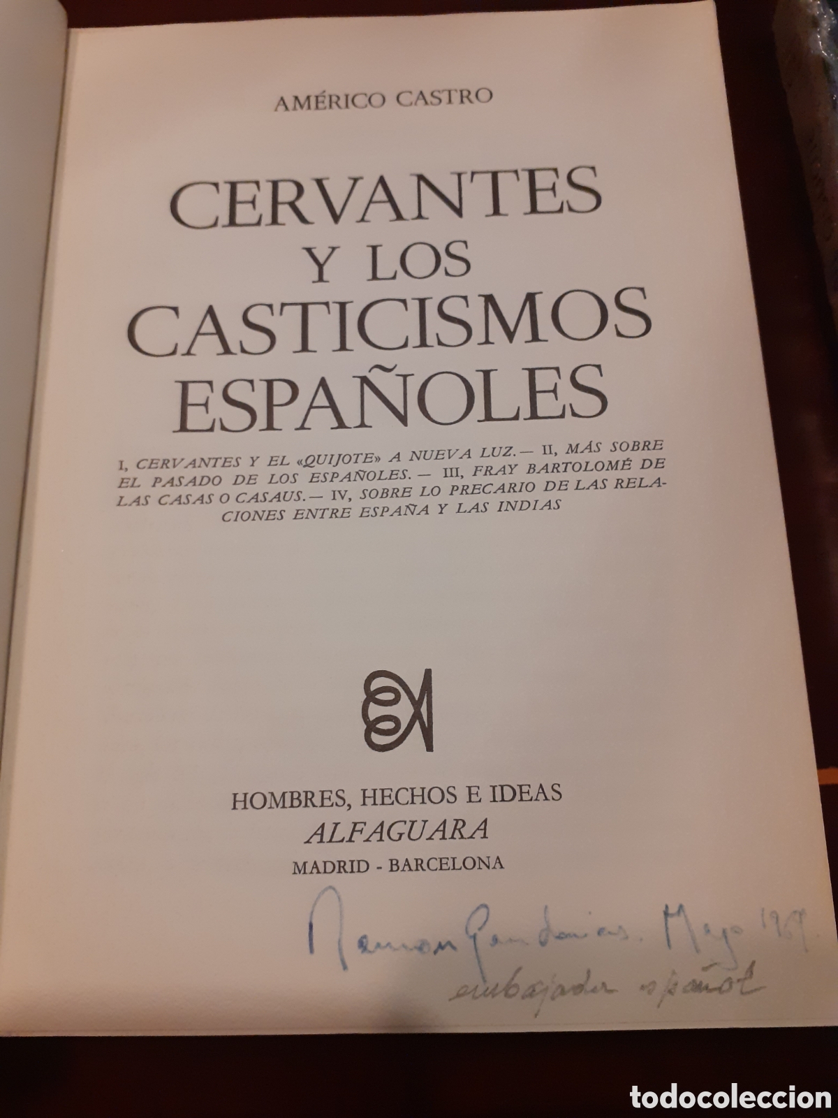 Libros: Cervantes y los casticismos espa&ntilde;oles. Am&eacute;rico Castro. - Foto 4