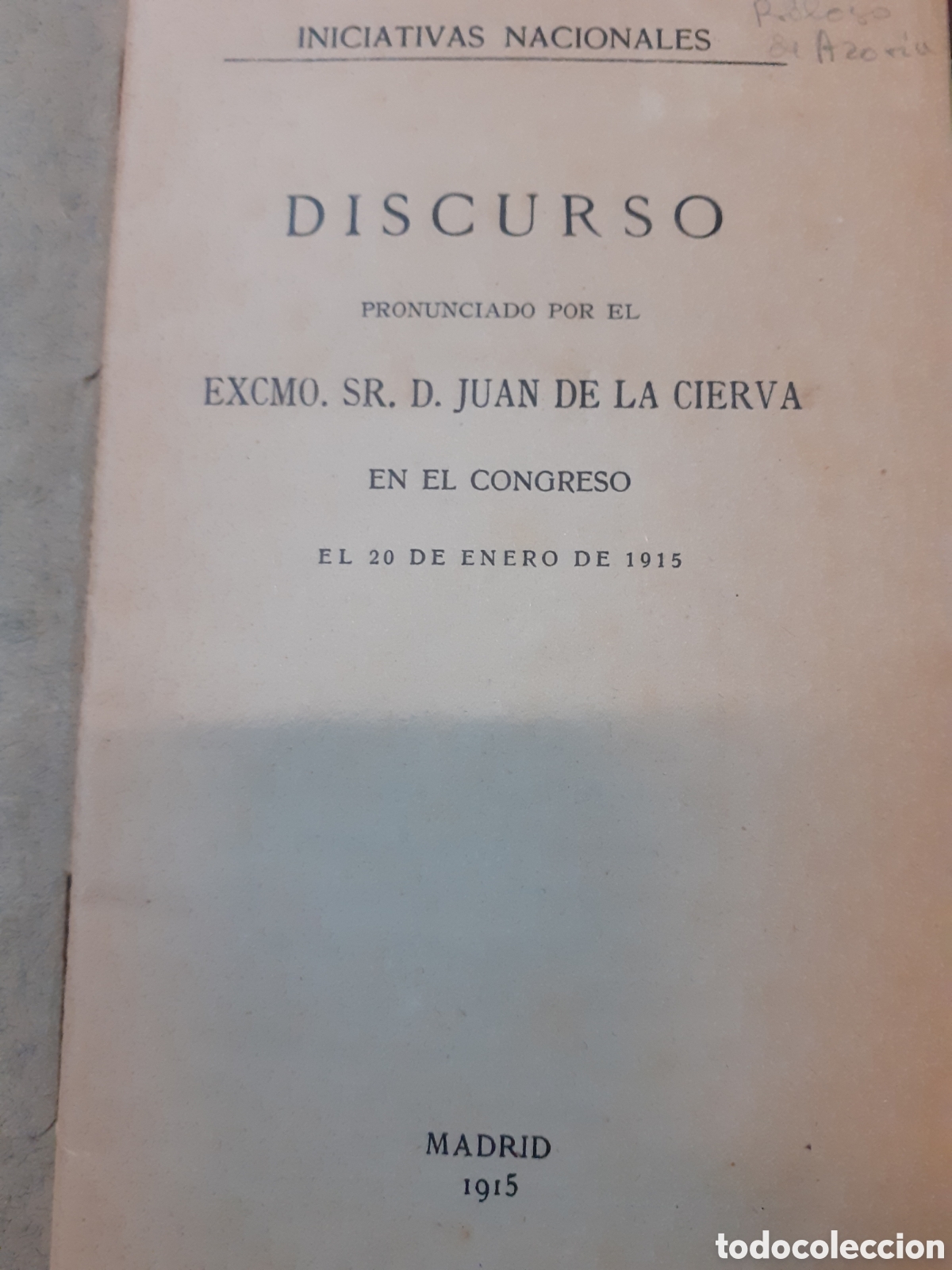 Libros: DISCURSO - CIERVA,Juan de la - Foto 3