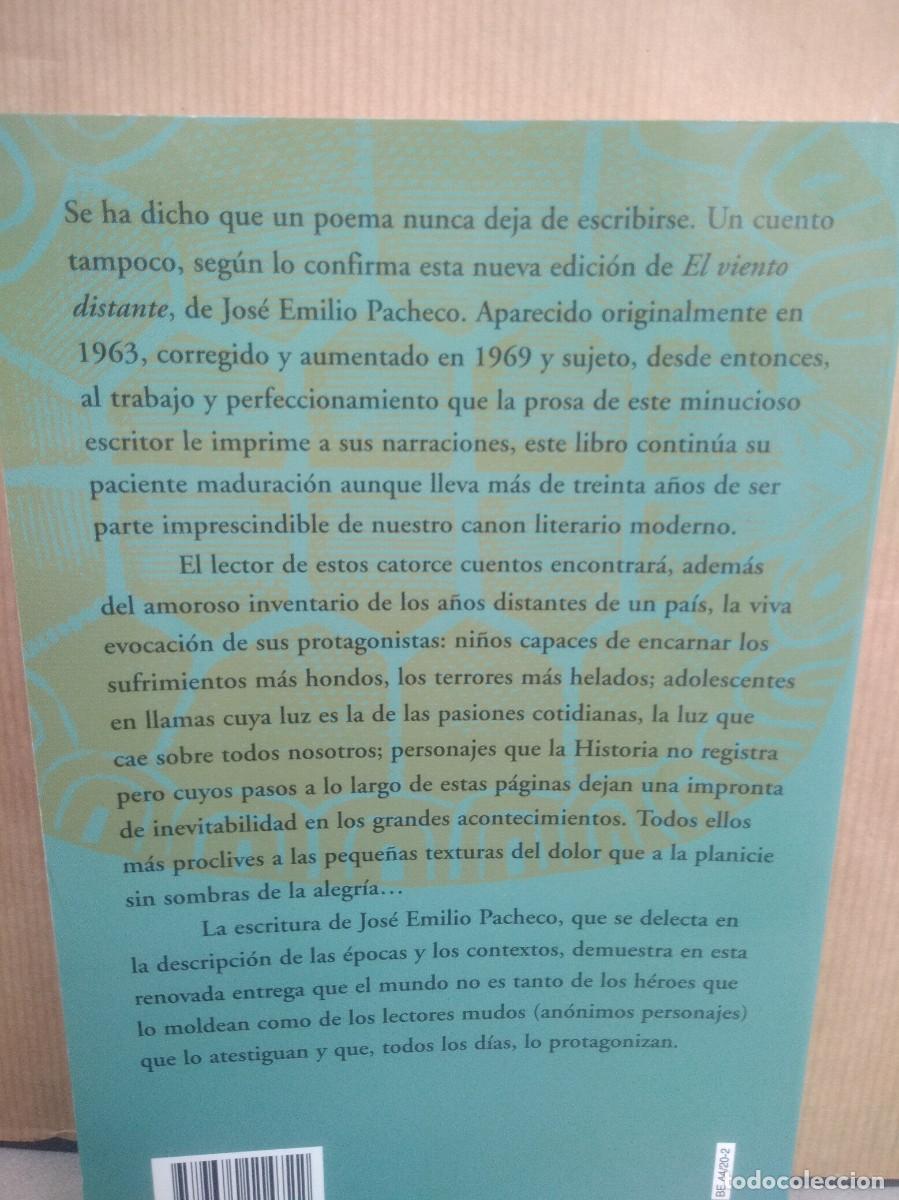 Libros: Libro El viento distante-Jose Emilio Pacheco - Foto 4