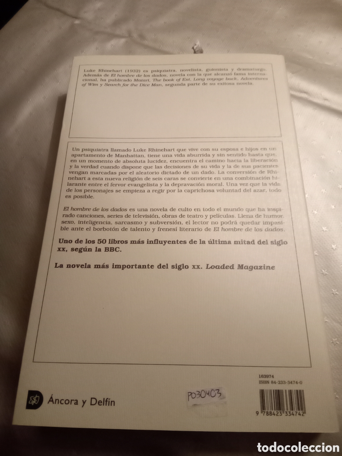 Libros: El hombre de los dados. Rhinehard Luke - Foto 2
