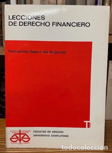 Libri di seconda mano: LECCIONES DE DERECHO FINANCIERO - SAINZ DE BUJANDA, Fernando