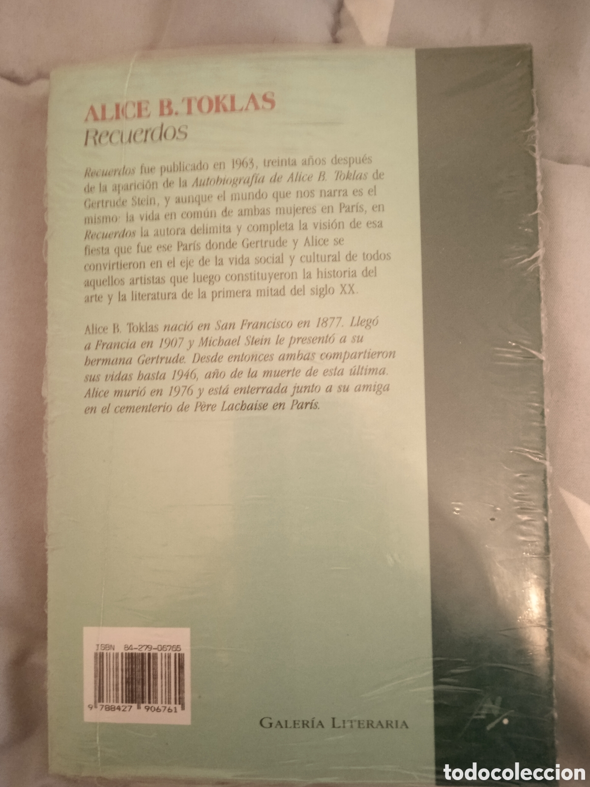 Libros: Recuerdos. PRECINTADO. Alice b. Toklas - Foto 2