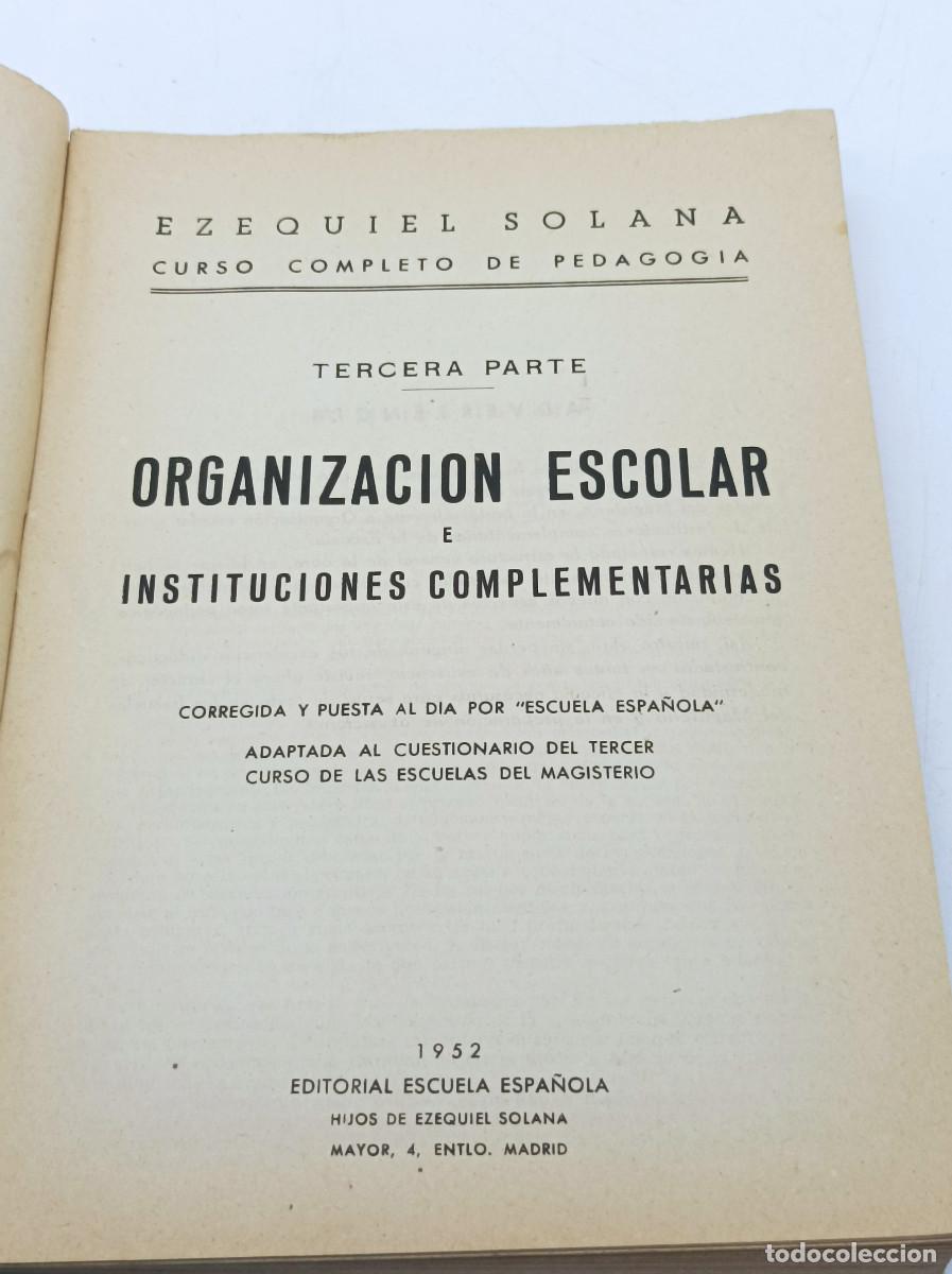 Libros: ORGANIZACION ESCOLAR - SOLANA - Foto 3