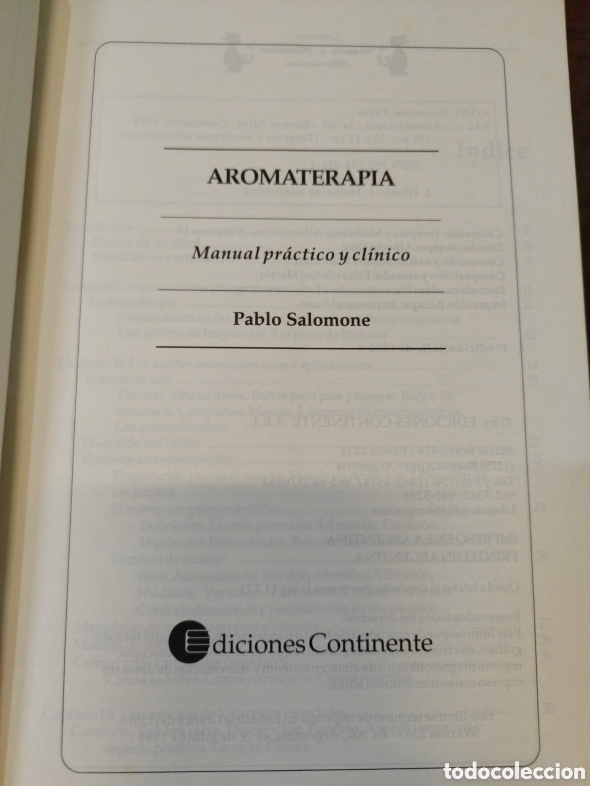 Libros: AROMATERAPIA. Manual pr&aacute;ctico y cl&iacute;nico - SALOMONE,Pablo - Foto 3