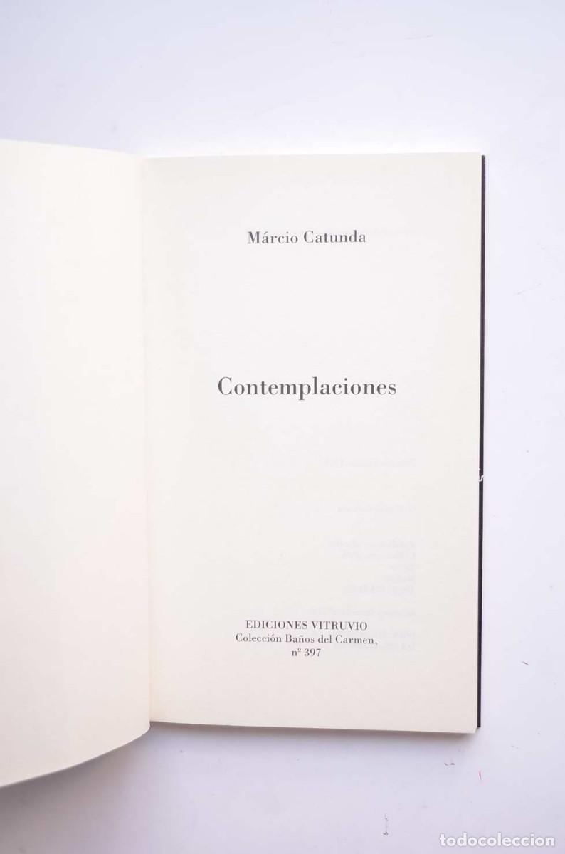 Libros: Contemplaciones - CATUNDA, M&aacute;rcio - Foto 2