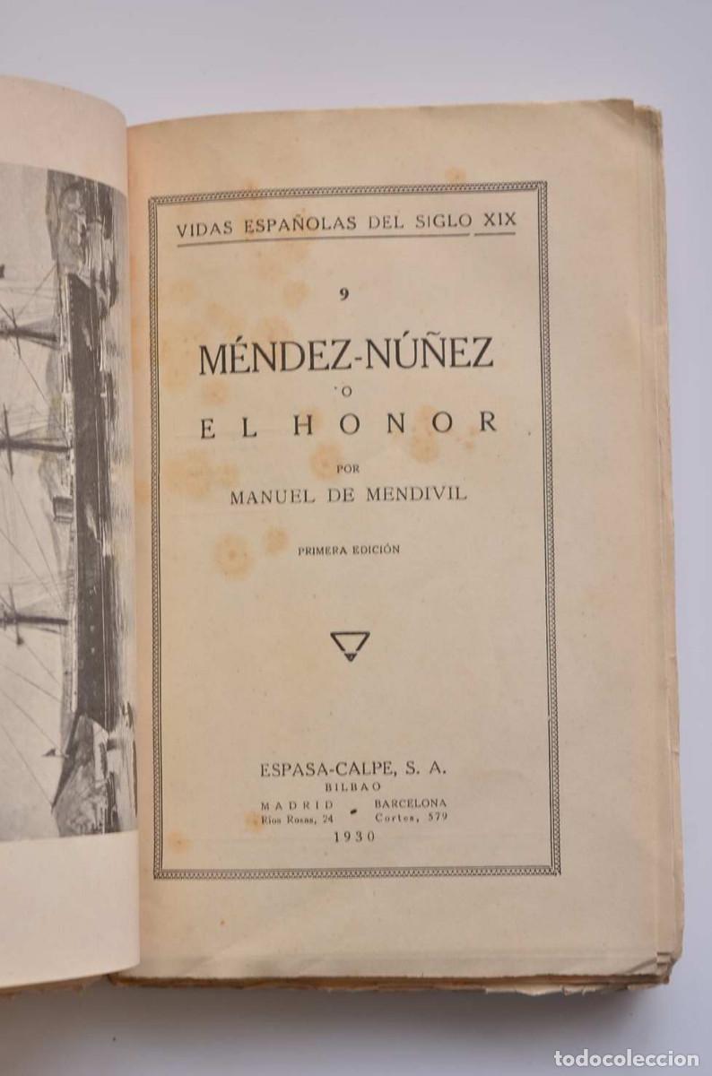 Libros: M&eacute;ndez-N&uacute;&ntilde;ez o El h&eacute;roe del Callao - MENDIVIL, Manuel de - Foto 3