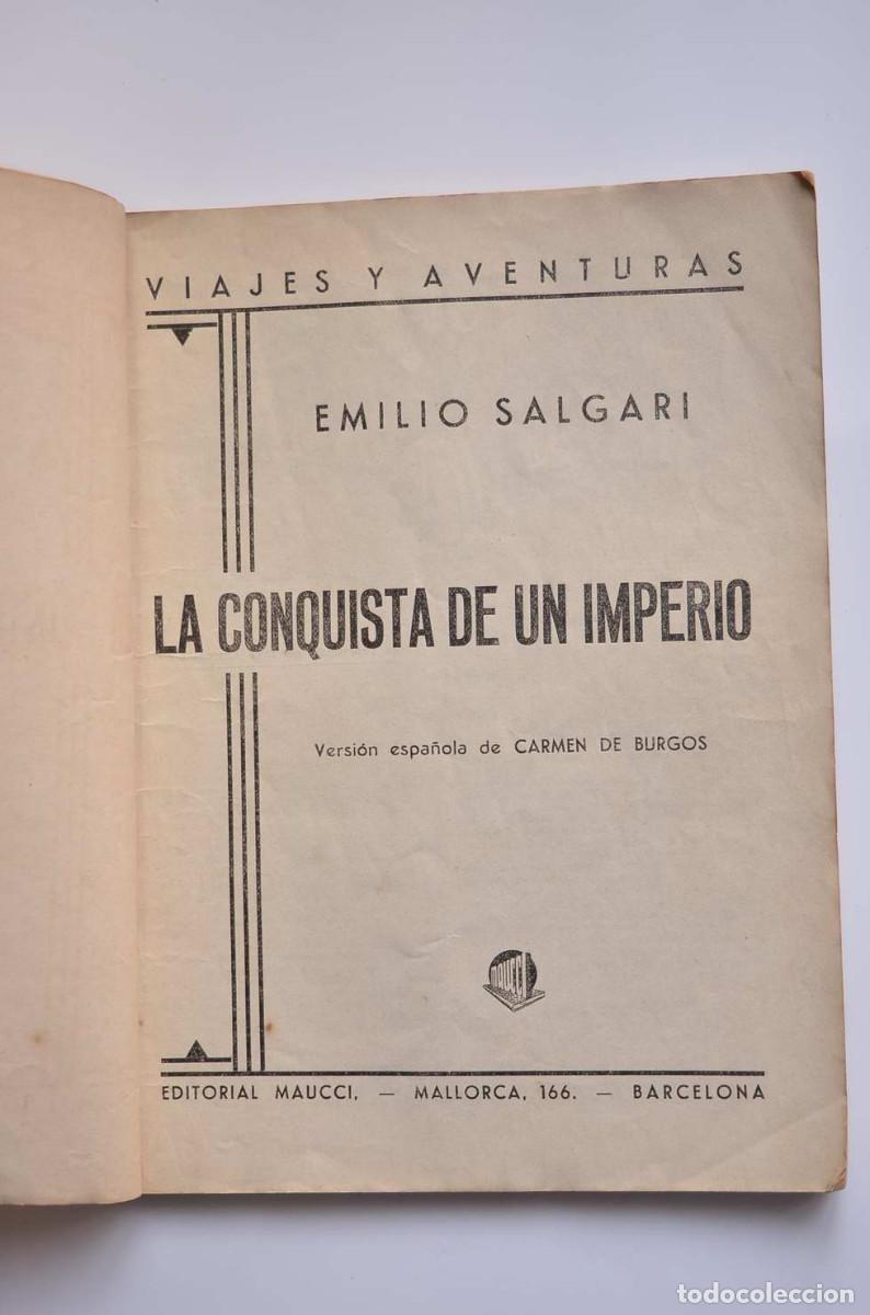 Libros: La conquista de un imperio - SALGARI, Emilio - Foto 2