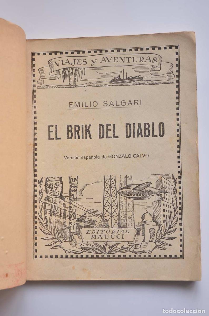 Libros: El Brik del diablo - SALGARI, Emilio - Foto 2
