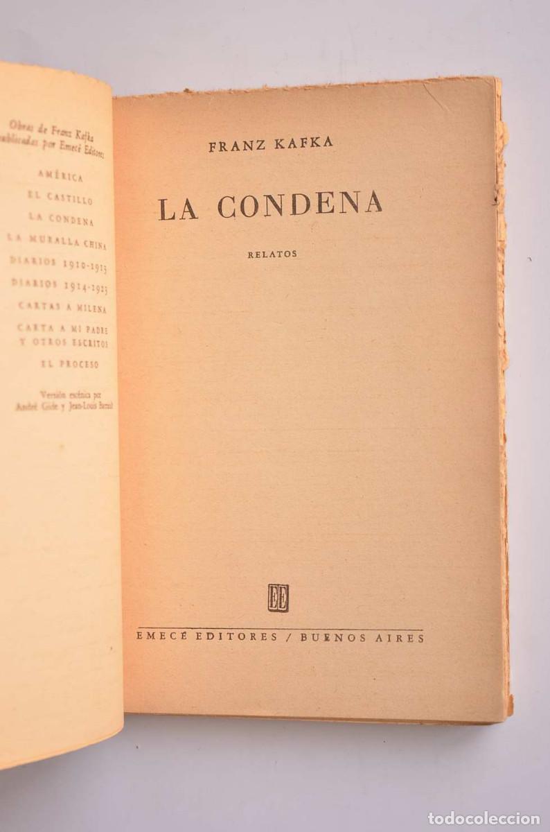 Libros: La condena - KAFKA, Franz - Foto 2