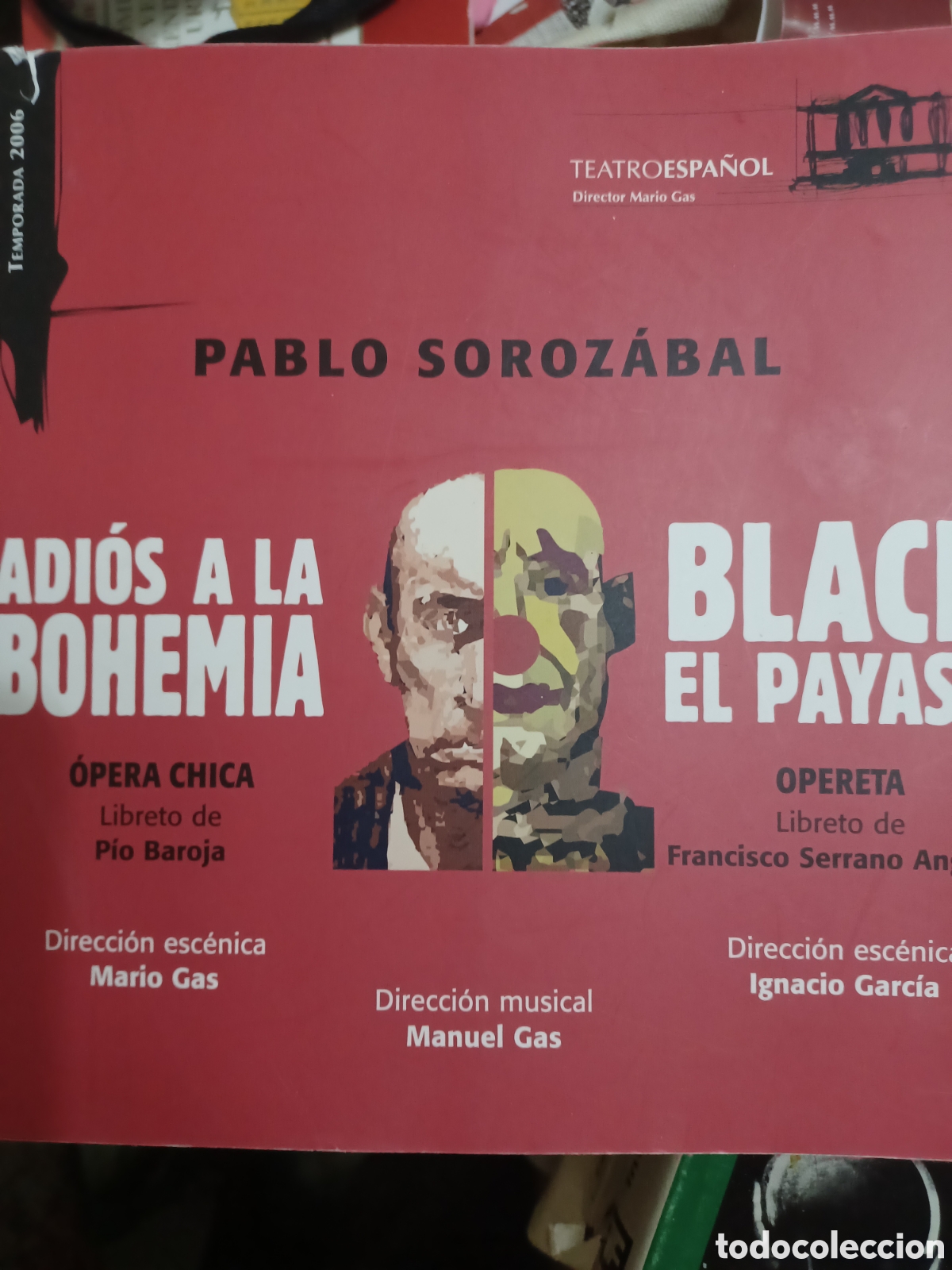 B&uuml;cher: Barybook C73 Adi&oacute;s a la bohemia black que el payaso Pablo solozaval teatro espa&ntilde;ol &oacute;pera
