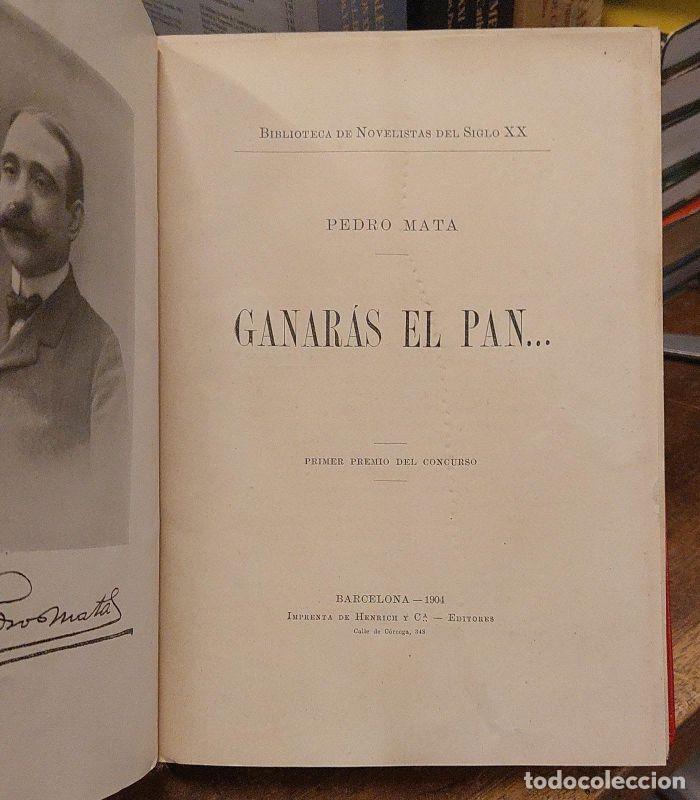 Libros: GANARAS EL PAN... Primer premio del concurso. - MATA, Pedro. - Foto 2