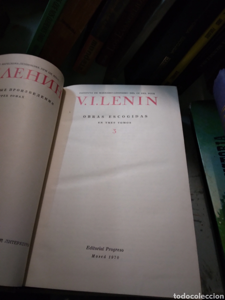 Libros: Lenin,Instituto de marxismo leninismo de CC del PCUS, tomo 2 y 3 - Foto 4