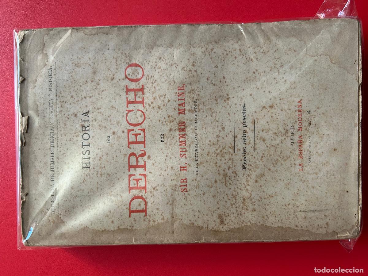 Libros: Historia del Derecho - SUMNER MAINE HENRY - Foto 1