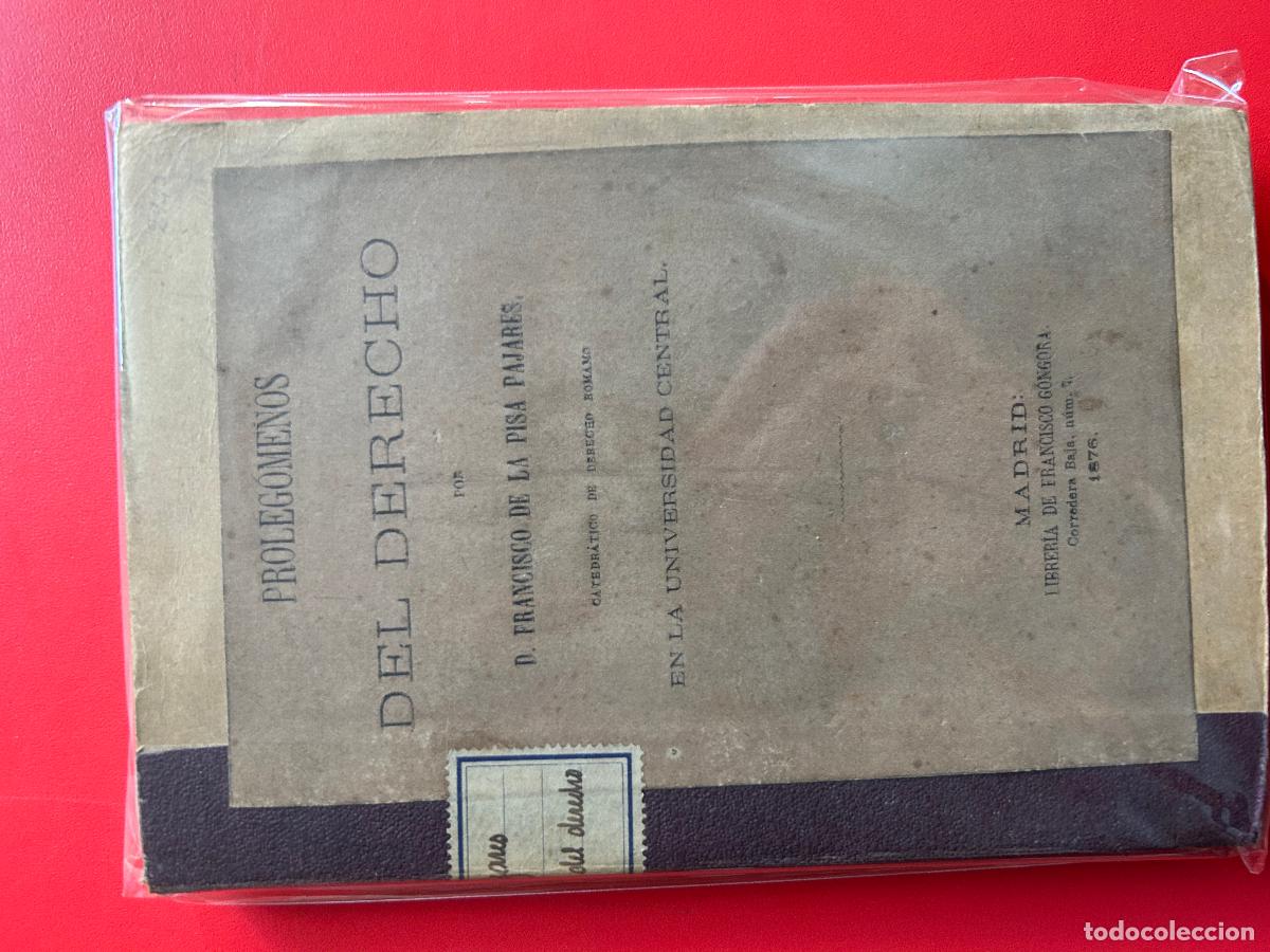 Libros: Proleg&oacute;menos del Derecho - PISA PAJARES FRANCISCO DE LA - Foto 1