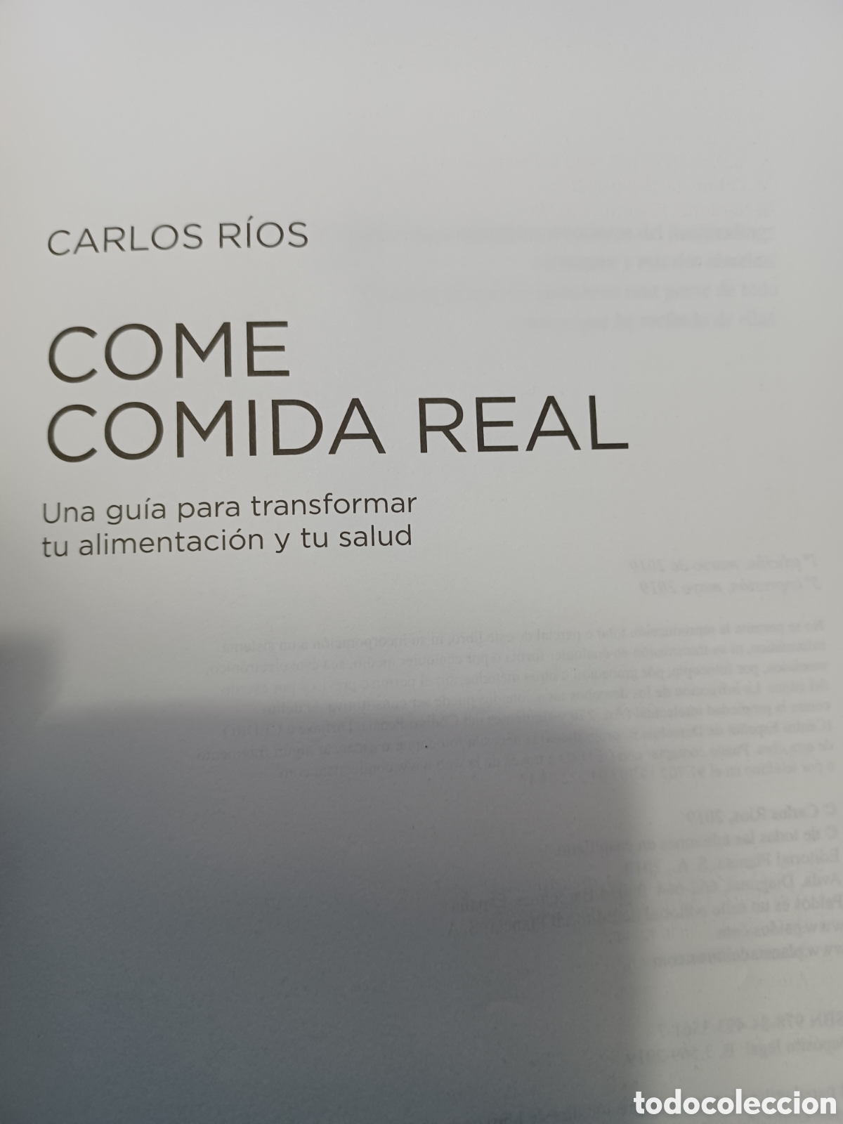 Libros: Barybook C14. Come comida real Carlos R&iacute;os Paidos - Foto 3