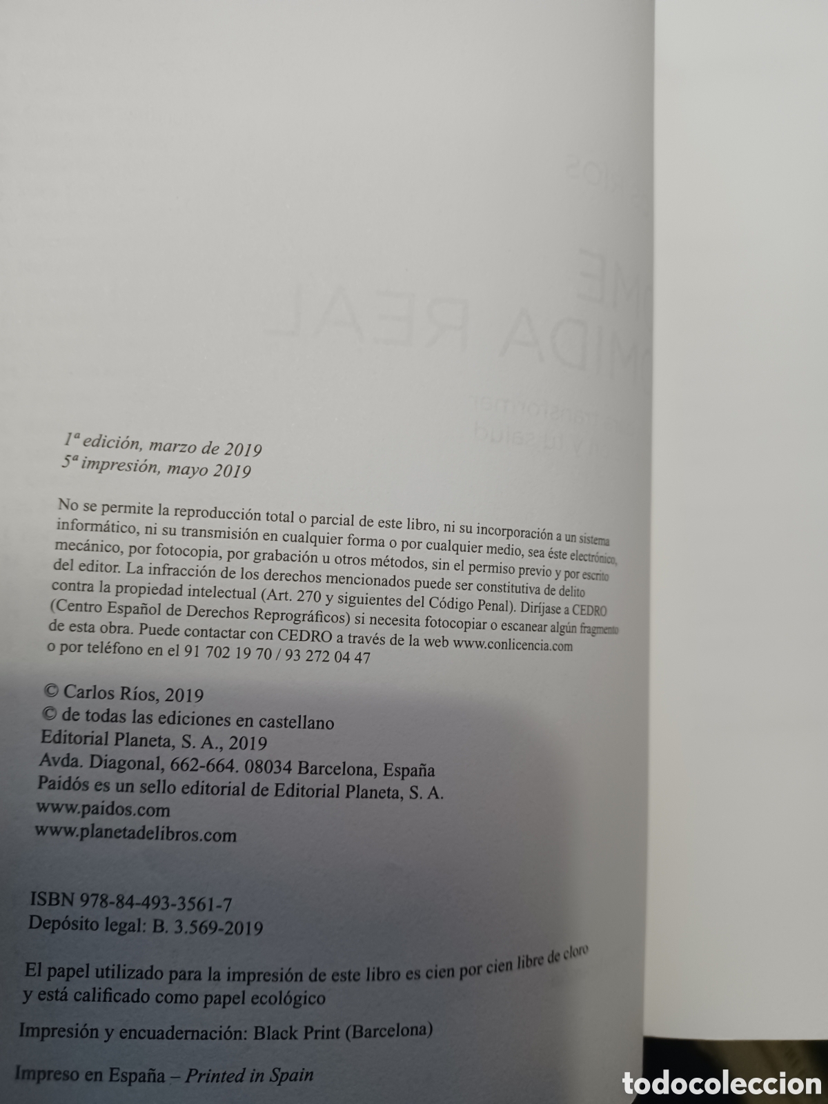 Libros: Barybook C14. Come comida real Carlos R&iacute;os Paidos - Foto 5