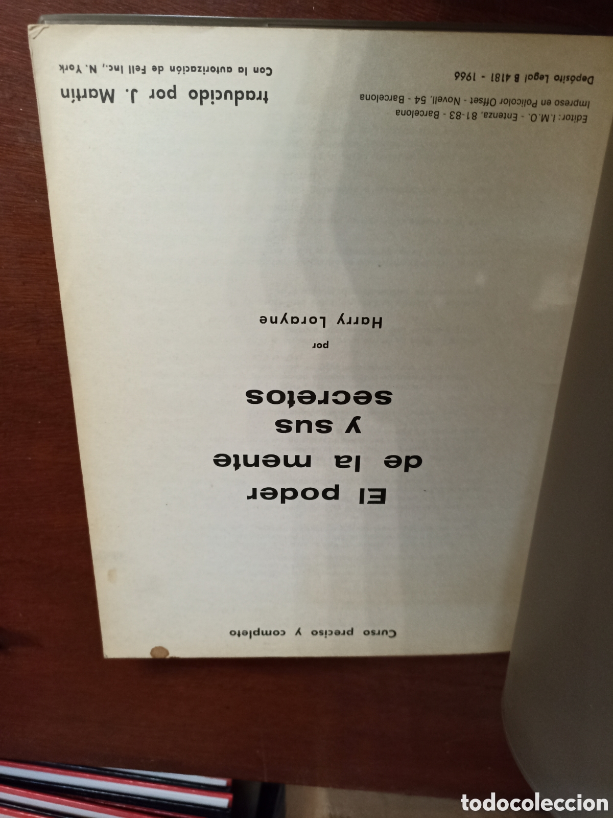 Libros: El poder de la mente y sus secretos Harry Lorayne ( curso preciso y completo ) - Foto 4