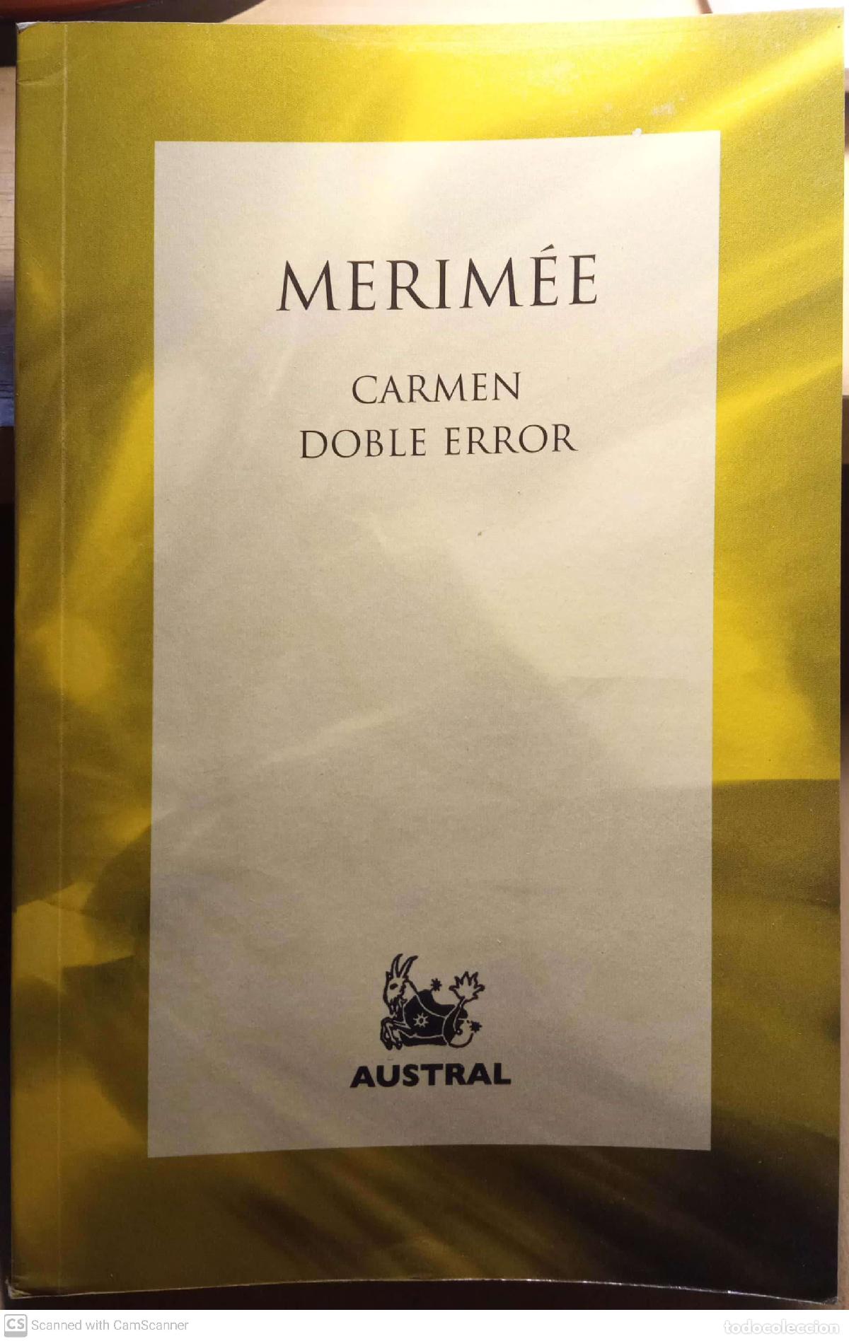 Libros: Carmen doble error - Merim&eacute;e - Foto 1