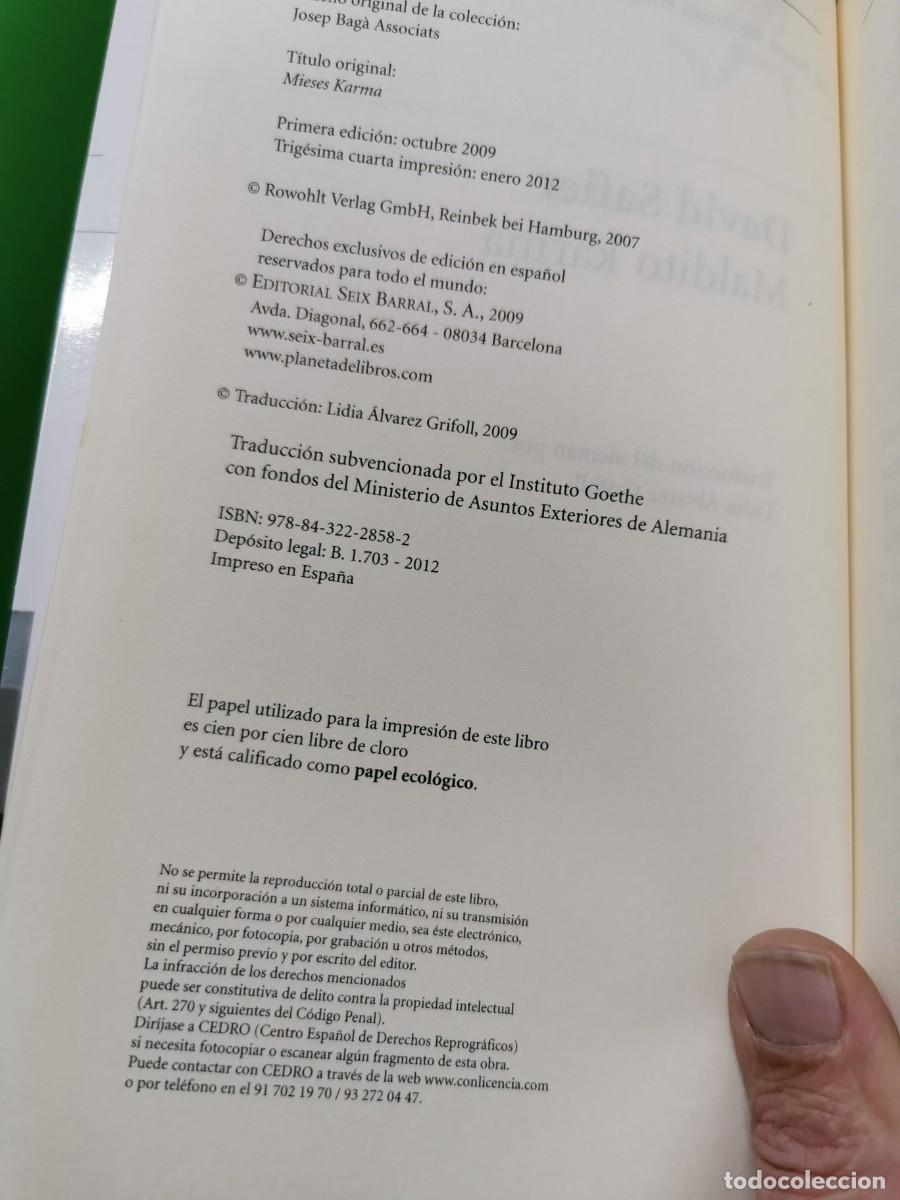 Libros: MALDITO KARMA. DAVID SAFIER - Foto 4
