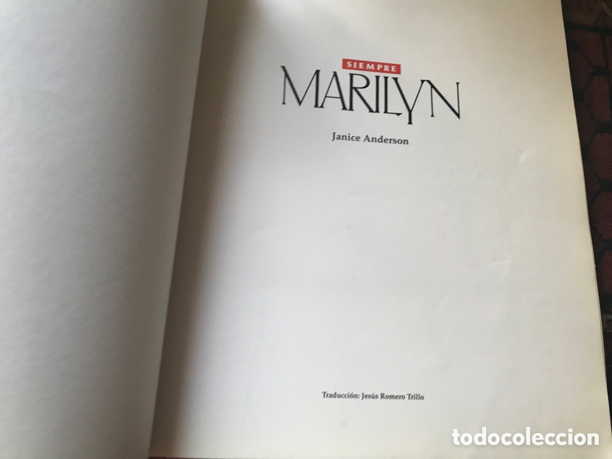 Libros: Marilyn siempre. Janice Anderson. 1993. Gran formato - Foto 4