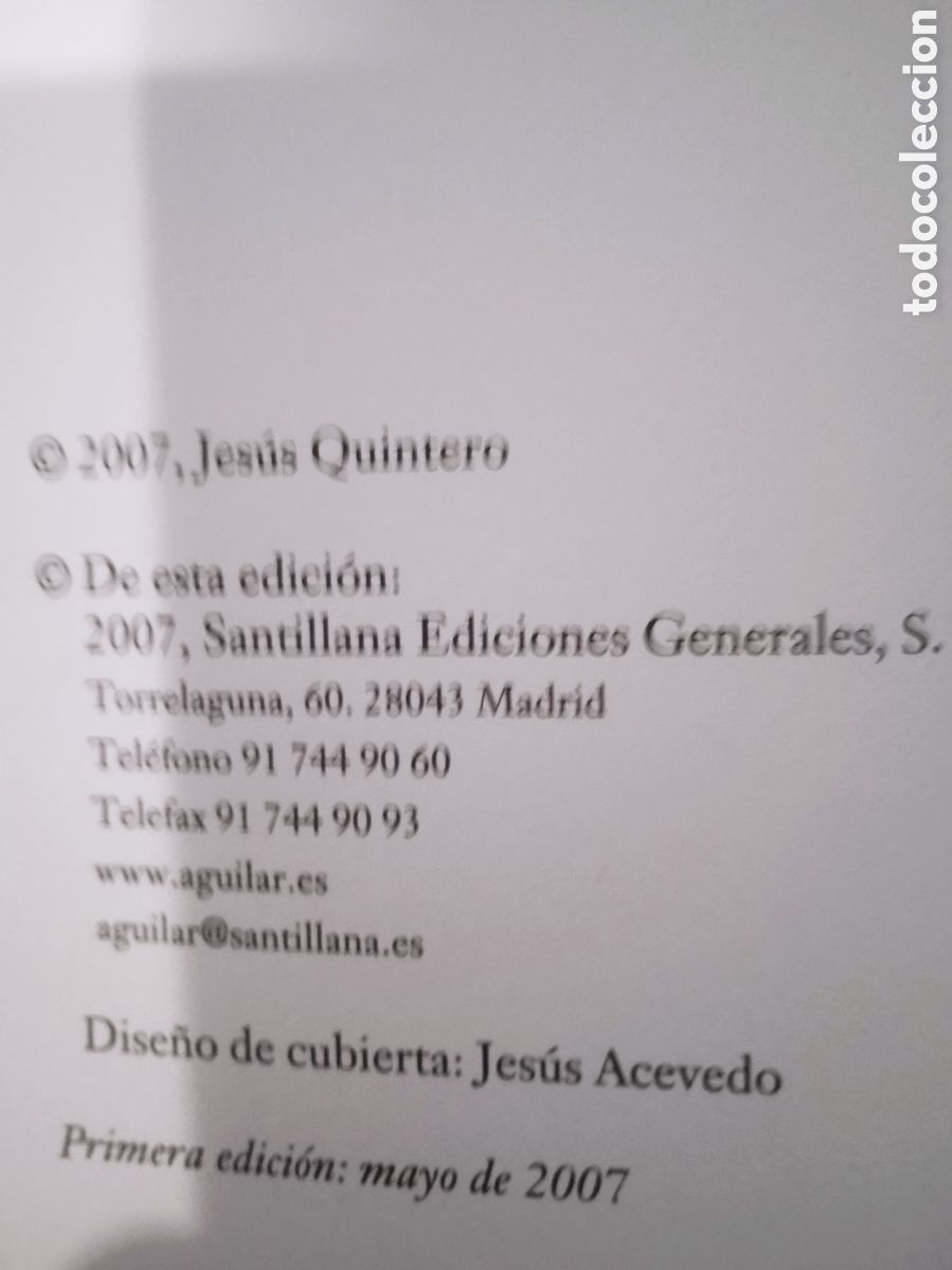 Libros: Jes&uacute;s Quintero. PRIMERA EDICI&Oacute;N. COTIZADO. PRECIO NO NEGOCIABLE. - Foto 4