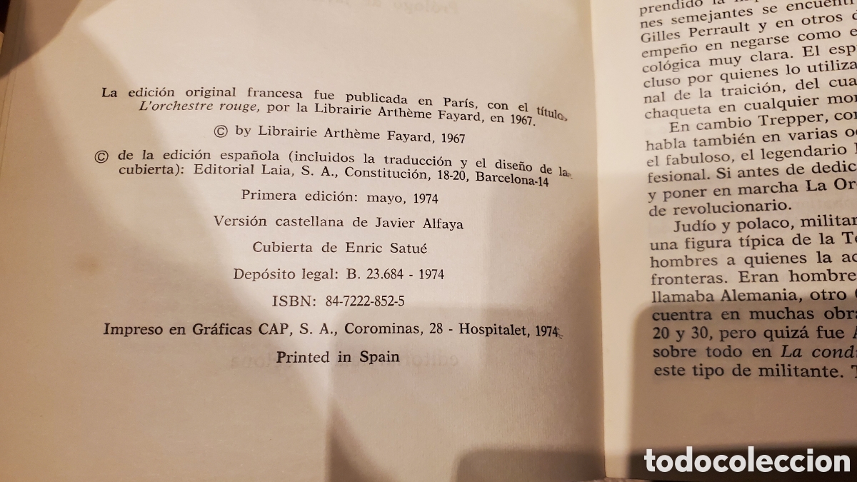 Libros: La orquesta Roja - Gilles Perrault - Editorial - Foto 4