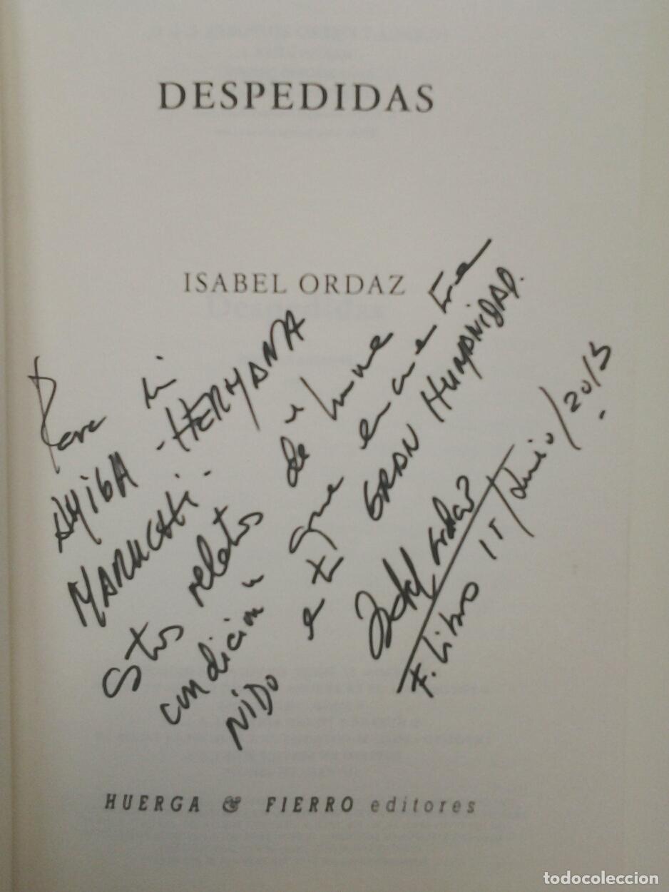 Libros: Isabel Ordaz - Despedidas (Primera edici&oacute;n) - Foto 1