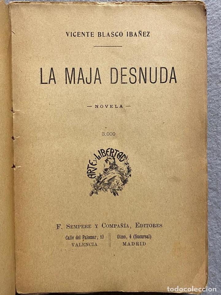 Libros: LA MAJA DESNUDA. - BLASCO IBA&Ntilde;EZ, VICENTE. - Foto 2