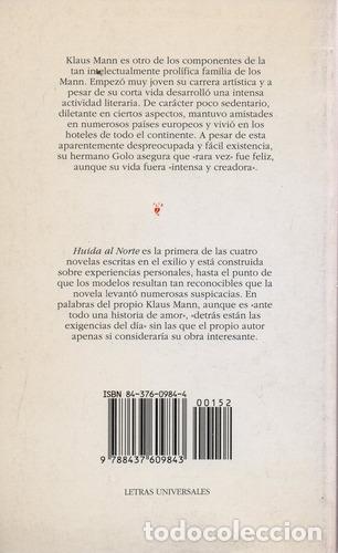 Libros: HUIDA AL NORTE - Klaus Mann - Foto 2