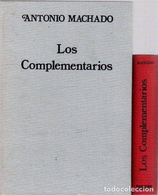 Libros: Antonio Machado. Los complementarios. Facs&iacute;mil y transcripci&oacute;n - Machado, Antonio / Yndur&aacute;in, Doming - Foto 1
