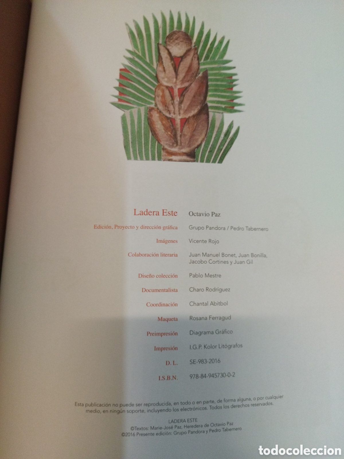 Libros: LADERA ESTE 1962-1968 - PAZ,Octavio - Foto 4