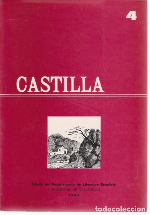Libros: CASTILLA. BOLETIN DEL DEPARTAMENTO DE LITERATURA ESPA&Ntilde;OLA. N&ordm;4