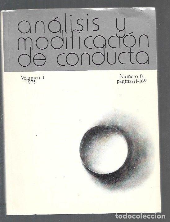 Libros: ANALISIS Y MODIFICACION DE CONDUCTA. NUMERO 0 - VARIOS - Foto 1