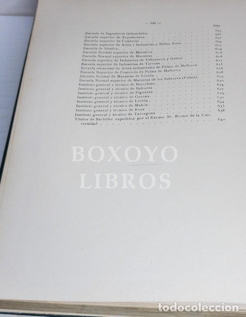 Libros: Universidad de Barcelona 1908 &aacute; 1909 - Foto 5