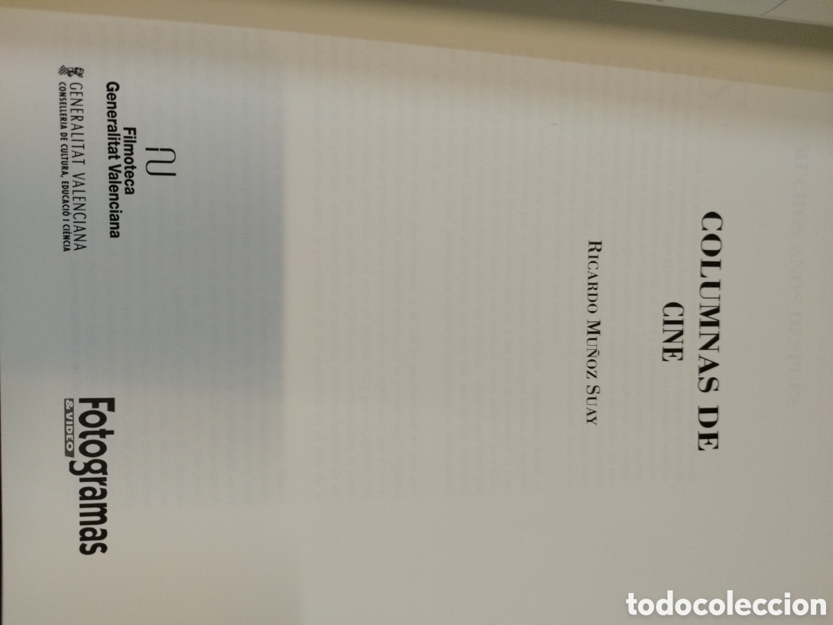 Libros: COLUMNAS DE CINE - MU&Ntilde;OZ SUAY,Ricardo - Foto 3